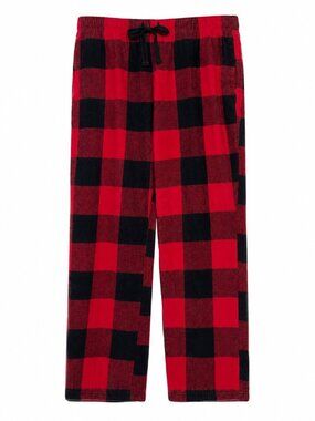 Old Navy Unisex Large Red Black Buffalo Plaid Flannel Pajama Pants 100% Cotton